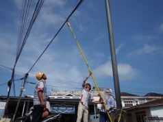 Pemkab OKI Rutin Tertibkan Kabel Udara, Provider Nakal Masih Berulah