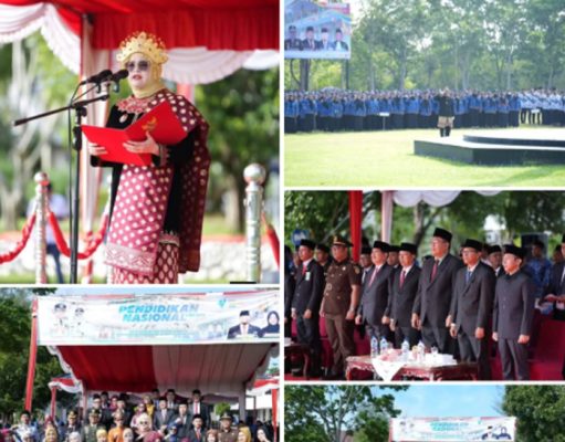Jadi Irup Hardiknas, Wabup Netta Indian Tekankan Nilai Asah, Asih, dan Asuh dalam Pendidikan