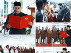 Bupati Banyuasin Lantik 4 Kades PAW, Tekankan Pelayanan dan Pembangunan Desa
