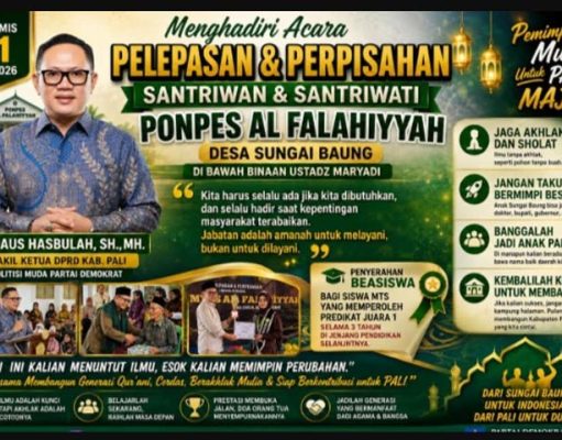 Firdaus Hasbullah Hadiri Pelepasan Santri Al Falahiyyah, Berikan Beasiswa untuk Siswa Berprestasi