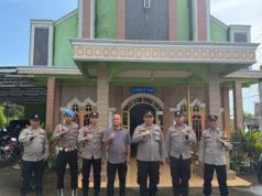 Polsek Talang Ubi Amankan Perayaan Kenaikan Isa Almasih di Sejumlah Gereja