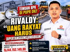 PGK Soroti Temuan BPK di PUPR OKI, Potensi Kerugian Rp144 Juta