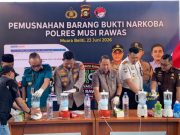 Polda Sumsel Musnahkan 2 Kilogram Sabu Hasil Pengungkapan Jaringan Narkoba di Musi Rawas