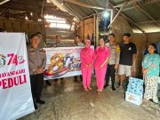 Polsek Babat Supat Salurkan Bantuan bagi Anak Penyandang Hidrosefalus