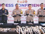 Operasi Senpi Musi di OKI Berbuah Hasil, 3 Tersangka Diciduk dan 77 Senpi Diamankan