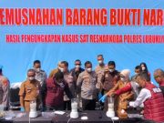 Polres Lubuk Linggau Musnahkan Barang Bukti Sabu Hasil Pengungkapan Empat Kasus