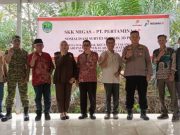 PT BGP–SKK Migas–Pertamina EP Sosialisasikan Survei Seismik 3D Peony di Desa Suka Damai
