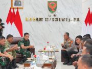 Kapolda Sumsel Bertemu Pangdam II/Sriwijaya, Perkuat Soliditas TNI–Polri Hadapi Tantangan Keamanan