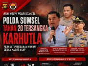 Karhutla Sumsel: 20 Tersangka Ditahan, OKI Terbanyak