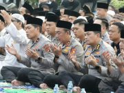 Ikhtiar Hadapi Kemarau dan Ancaman Karhutla, Polda Sumsel Gelar Sholat Istisqo
