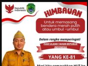 Lurah Talang Ubi Timur Ajak Warga Semarakkan HUT RI ke-81