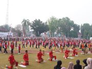 Tari Massal ‘Harmony Nusantara’ Meriahkan HUT Ke-81 RI di OKI