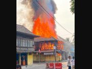Api Mengamuk di Tengah Kota Kayuagung, Toko dan Rumah Warga Ludes