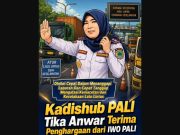 Aksi Cepat Urai Macet dan Lakalantas, Kadishub PALI Kartika Anwar Raih Penghargaan di HUT IWO ke-14