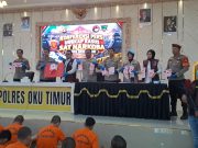 3 Pekan, Polres OKU Timur Ringkus 20 Tersangka Narkoba