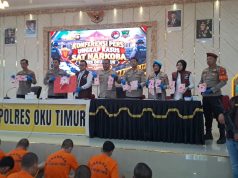 3 Pekan, Polres OKU Timur Ringkus 20 Tersangka Narkoba