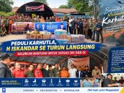 Iskandar Salurkan Bantuan untuk Satgas Karhutla