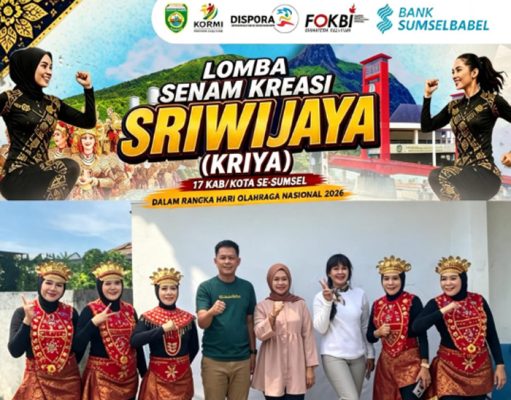 Wakili OKI, Camat SP Padang Secara Resmi Lepas Kontingen Lomba Senam Kreasi Sriwijaya