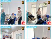 HUT Polantas ke-71, Sat Lantas Polres OKU Timur Gelar Donor Darah