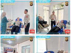 HUT Polantas ke-71, Sat Lantas Polres OKU Timur Gelar Donor Darah