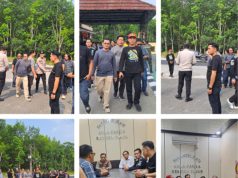 Aksi Solidaritas, Puluhan Wartawan Datangi Mapolres OKU Timur