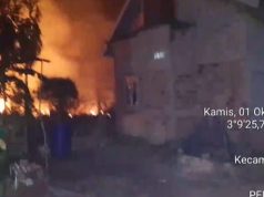 Gerak Cepat Babinsa Koramil 402-07/Indralaya Selamatkan Rumah Warga dari Kobaran Api